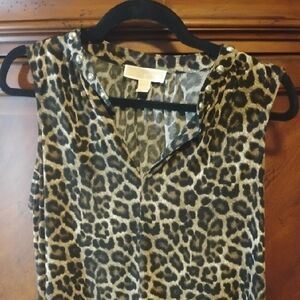 MICHAEL Michael Kors Leopard Print Blouse